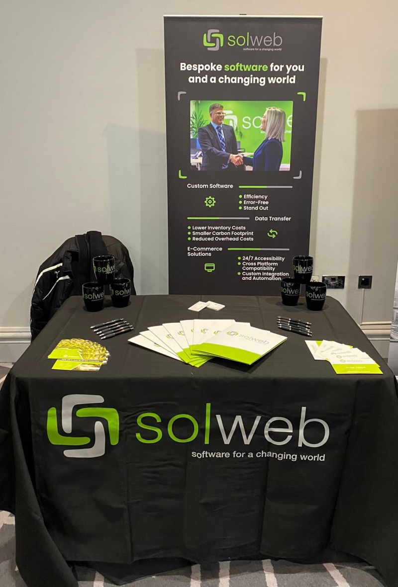 Solweb exhibit at B2B Expo in Farnborough