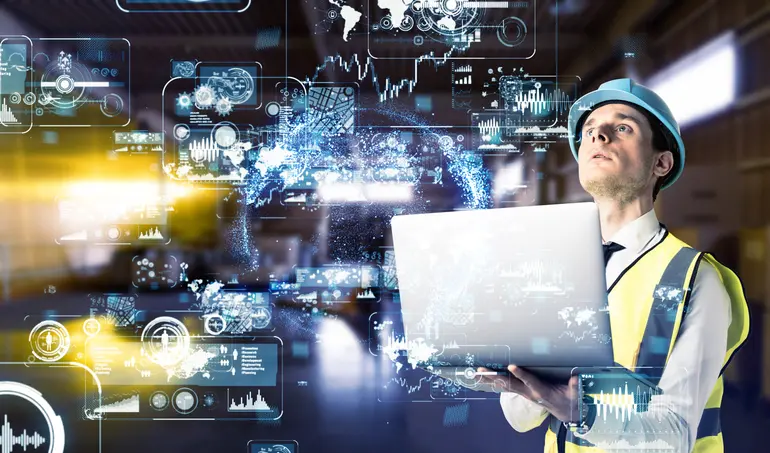 automation_possibilities man looking up at graphics