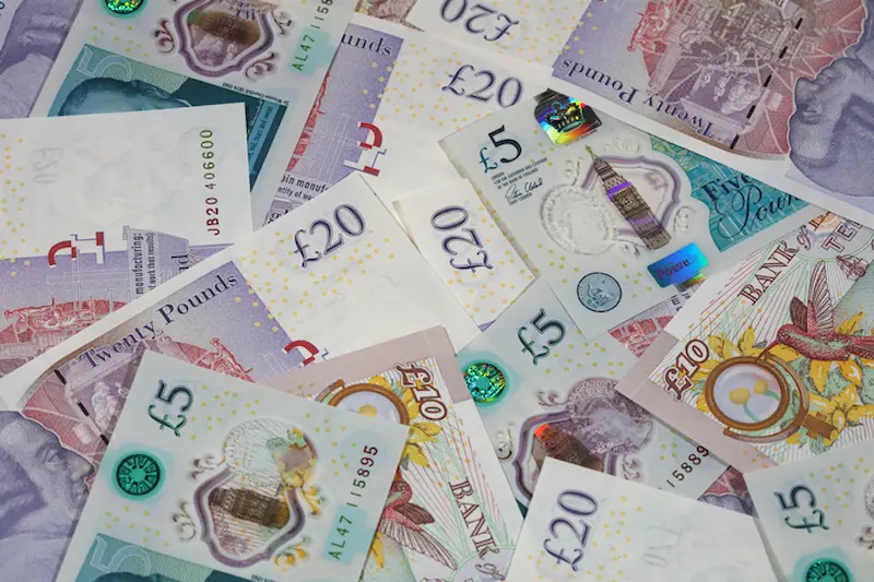 money British money notes