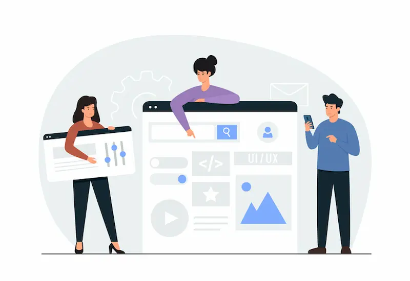 building websites cartoon