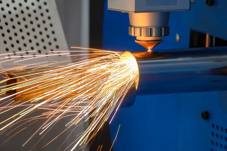 manufacturing sparks flying from manufacturing